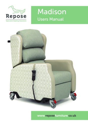 Madison User Manual pdf Repose Furniture Madison Express Chair